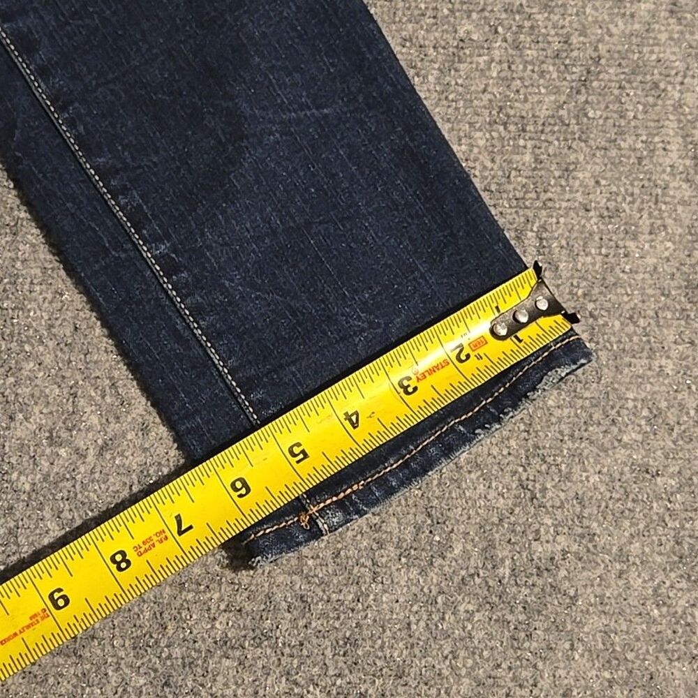 Aeropostale Skinny Denim Jeans Womens Size 8 Blue Distressed Straight - Picture 9 of 10